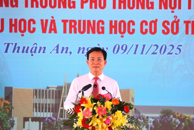 Khởi công trường dân tộc nội trú liên cấp ở vùng biên giới Lâm Đồng, Đắk Lắk - Ảnh 3.