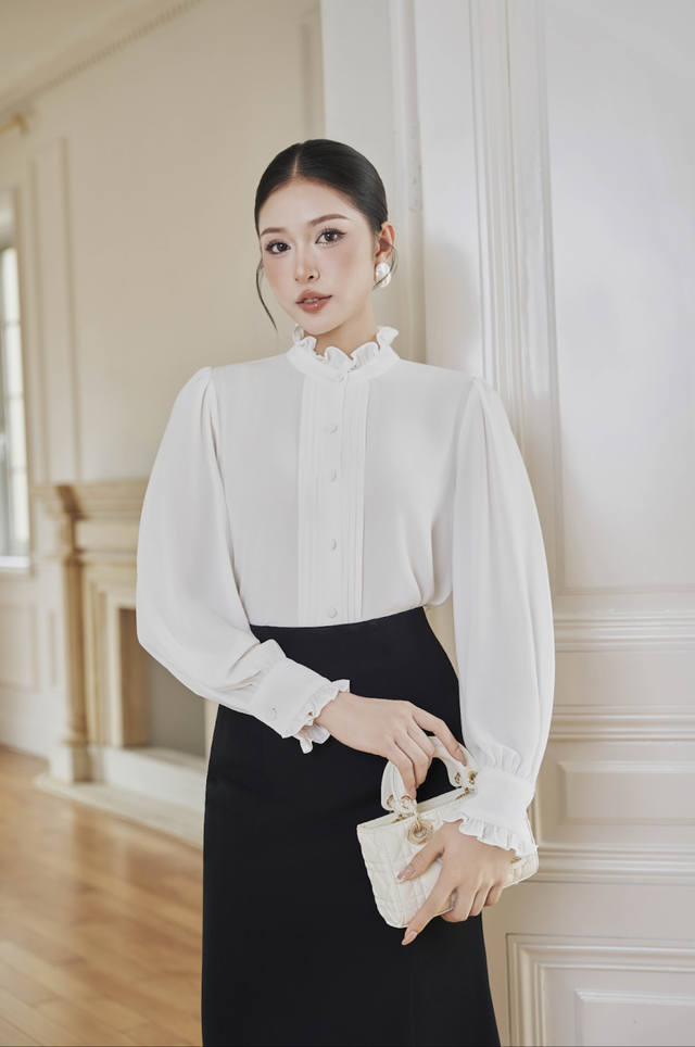 Diện áo cổ trụ để vừa thanh lịch, vừa khoe được thần thái sang chảnh- Ảnh 5.