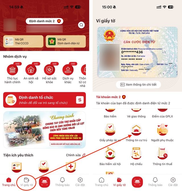 C&aacute;ch cập nhật th&ocirc;ng tin cư tr&uacute; tr&ecirc;n VNeID để tr&aacute;nh bị phạt từ ng&agrave;y 15.12 - Ảnh 3.