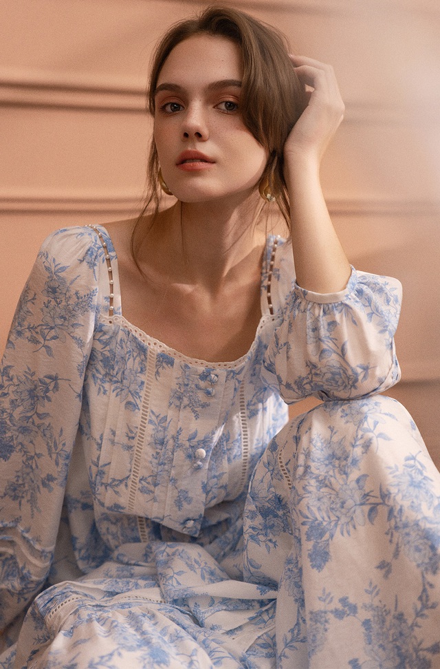 Váy suông họa tiết - Ảnh 1.