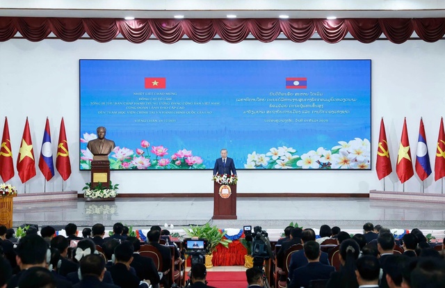 Tổng Bí thư Tô Lâm nói về gắn kết chiến lược giữa Việt Nam và Lào - Ảnh 2.