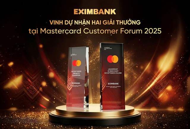 Eximbank nhận hai giải thưởng danh giá tại ‘The Mastercard Customer Forum 2025’ - Ảnh 1.