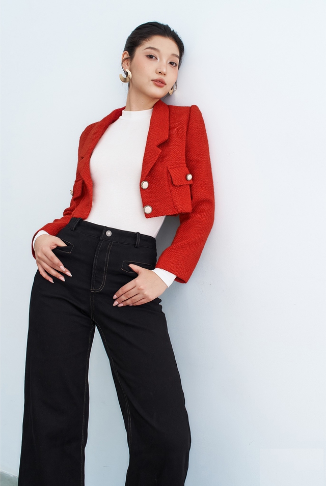 Không thể rời mắt với các bản phối từ quần jeans và áo tweed- Ảnh 5. Không thể rời mắt với các bản phối từ quần jeans và áo tweed- Ảnh 5.