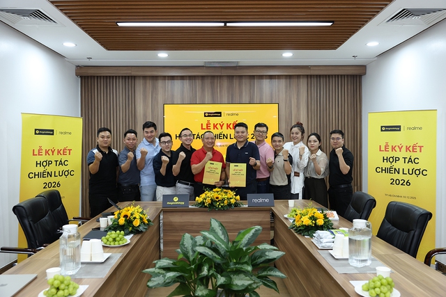 realme và Thế Giới Di Động ký kết chiến lược 2026: Mục tiêu tăng trưởng bứt tốc - Ảnh 3. realme và Thế Giới Di Động ký kết chiến lược 2026: Mục tiêu tăng trưởng bứt tốc - Ảnh 3.
