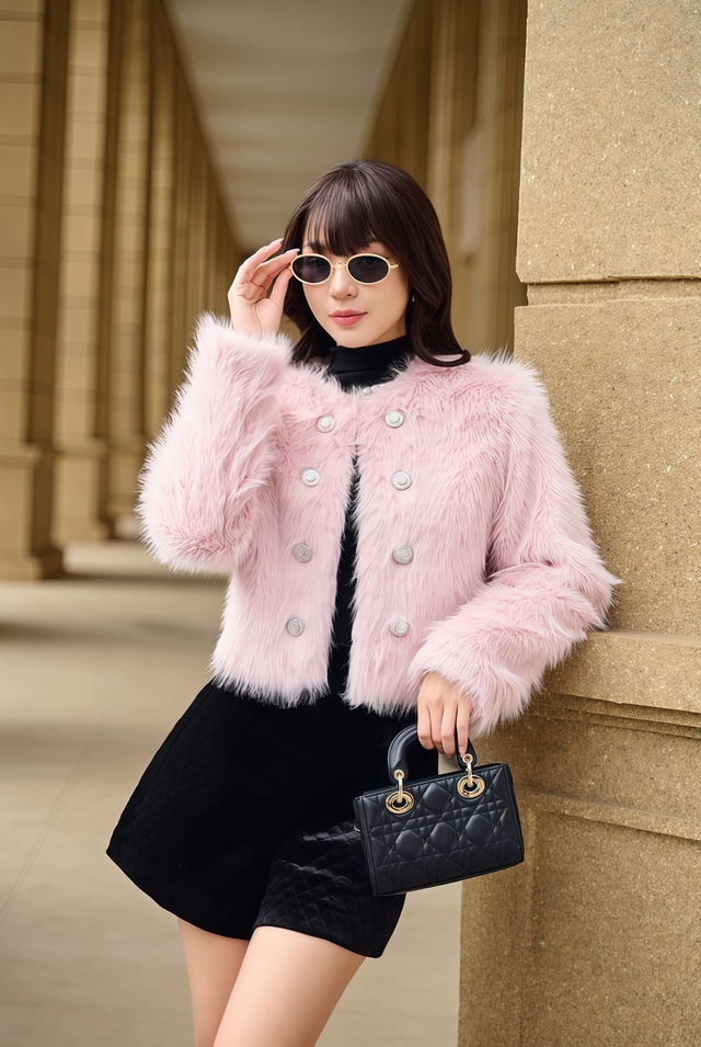 Ấm áp không sợ lạnh mà vẫn thần thái với áo khoác lông- Ảnh 7. Ấm áp không sợ lạnh mà vẫn thần thái với áo khoác lông- Ảnh 7.