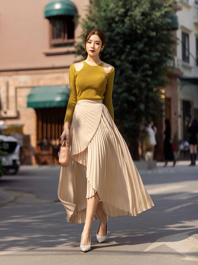 Áo khoét vai tôn đôi vai nhỏ nhắn cho người mặc- Ảnh 5. Áo khoét vai tôn đôi vai nhỏ nhắn cho người mặc- Ảnh 5.