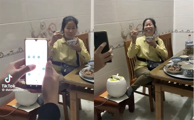 Khi mẹ và con trai cùng là 'cây hài online' - Ảnh 1.