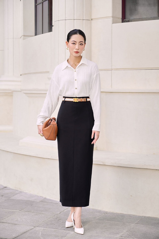 Tôn lên vóc dáng mà vẫn sành điệu với chân váy bút chì Tôn lên vóc dáng mà vẫn sành điệu với chân váy bút chì- Ảnh 1.