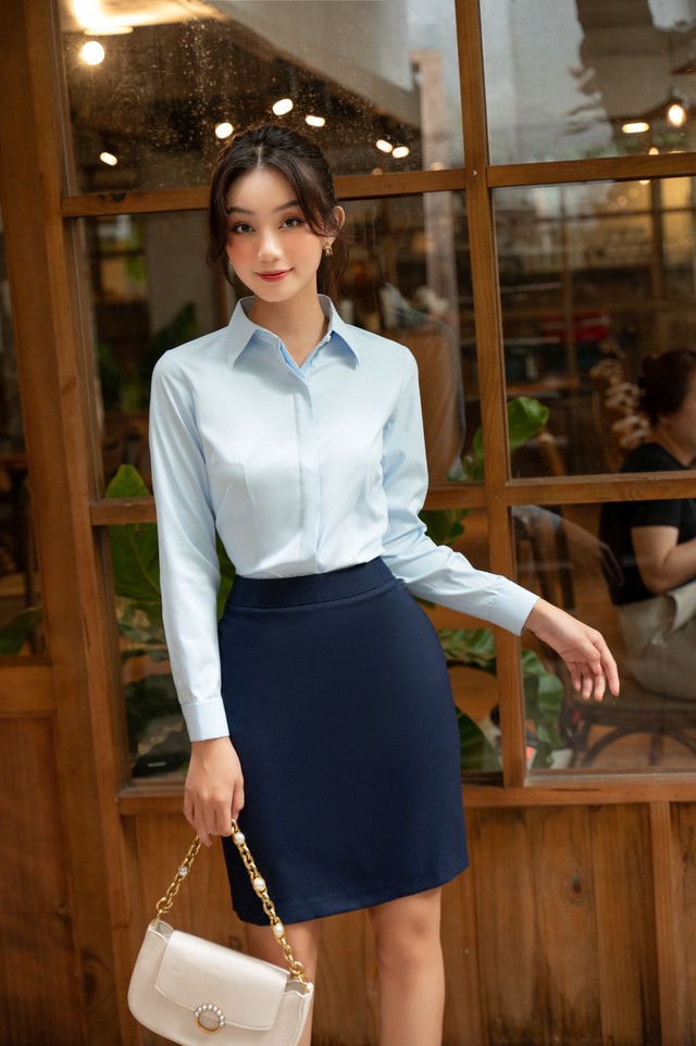 Tôn lên vóc dáng mà vẫn sành điệu với chân váy bút chì Tôn lên vóc dáng mà vẫn sành điệu với chân váy bút chì- Ảnh 5.