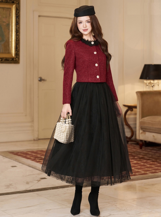 Tối giản nhưng sang xịn nhờ diện áo tweed vào mùa đông Tối giản nhưng sang xịn nhờ diện áo tweed vào mùa đông- Ảnh 3.