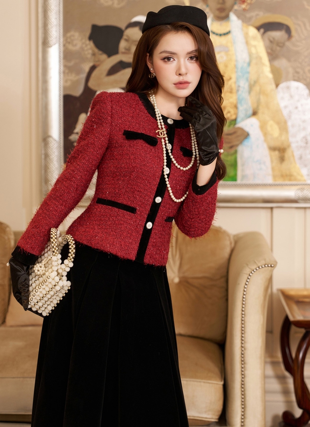 Tối giản nhưng sang xịn nhờ diện áo tweed vào mùa đông Tối giản nhưng sang xịn nhờ diện áo tweed vào mùa đông- Ảnh 9.