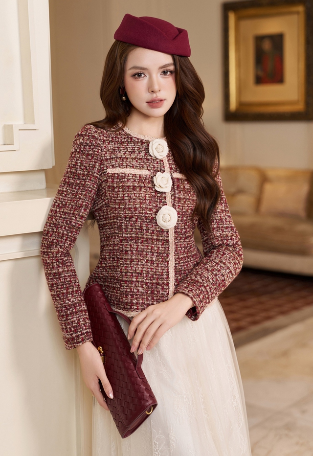 Tối giản nhưng sang xịn nhờ diện áo tweed vào mùa đông Tối giản nhưng sang xịn nhờ diện áo tweed vào mùa đông- Ảnh 1.
