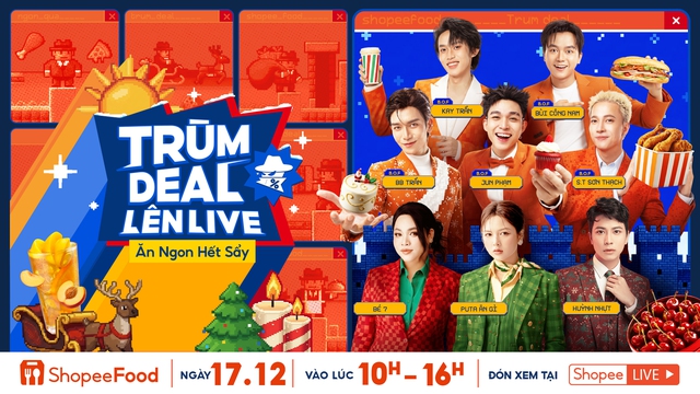 B.O.F bắt tay dàn KOL tung ‘vạn’ deal ngon giảm 50% lên live 17.12 trên ShopeeFood - Ảnh 1.