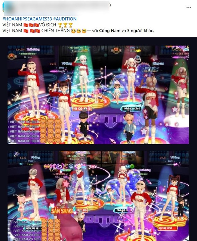 Cộng đồng Audition Việt Nam phủ đỏ server mừng SEA Games 33 - Ảnh 2.