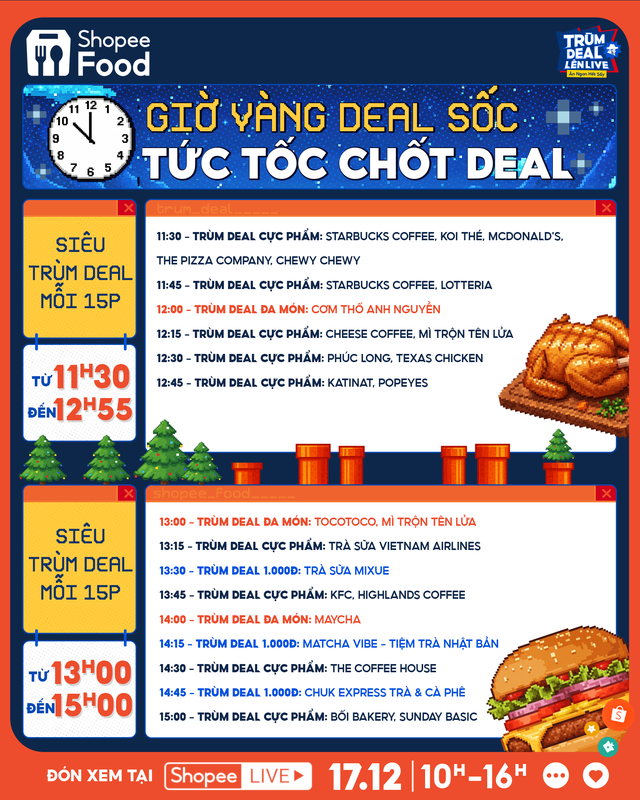B.O.F bắt tay dàn KOL tung ‘vạn’ deal ngon giảm 50% lên live 17.12 trên ShopeeFood - Ảnh 2.