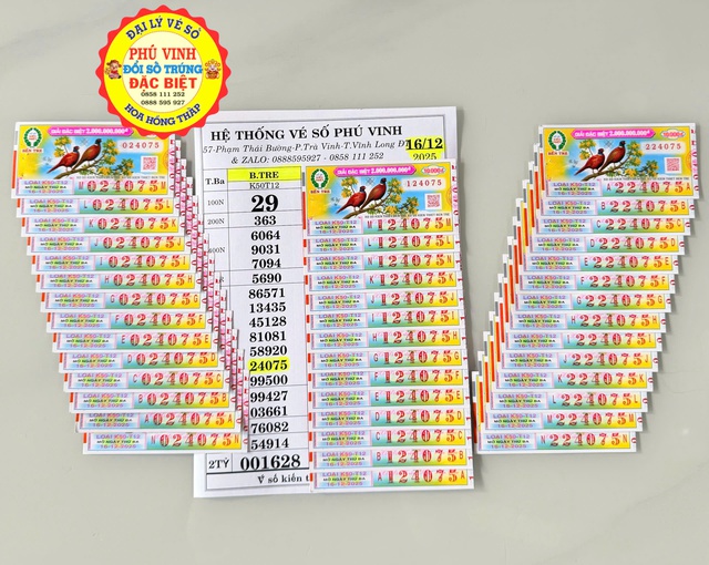 42 tờ trúng xổ số miền Nam ngày 16 tháng 12 đài Bến Tre, khách nhận chuyển khoản- Ảnh 1. 42 tờ trúng xổ số miền Nam ngày 16 tháng 12 đài Bến Tre, khách nhận chuyển khoản- Ảnh 1.