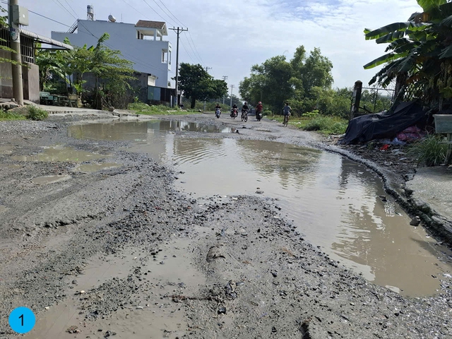 Những con đường hỏng nặng, đi lại khó khăn - Ảnh 1.