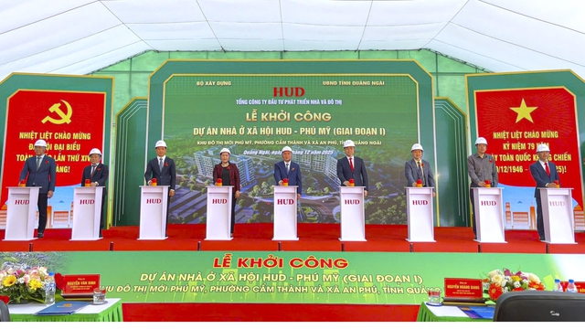 Quảng Ngãi khởi công dự án nhà ở xã hội với 300 căn hộ- Ảnh 1. Quảng Ngãi khởi công dự án nhà ở xã hội với 300 căn hộ- Ảnh 1.