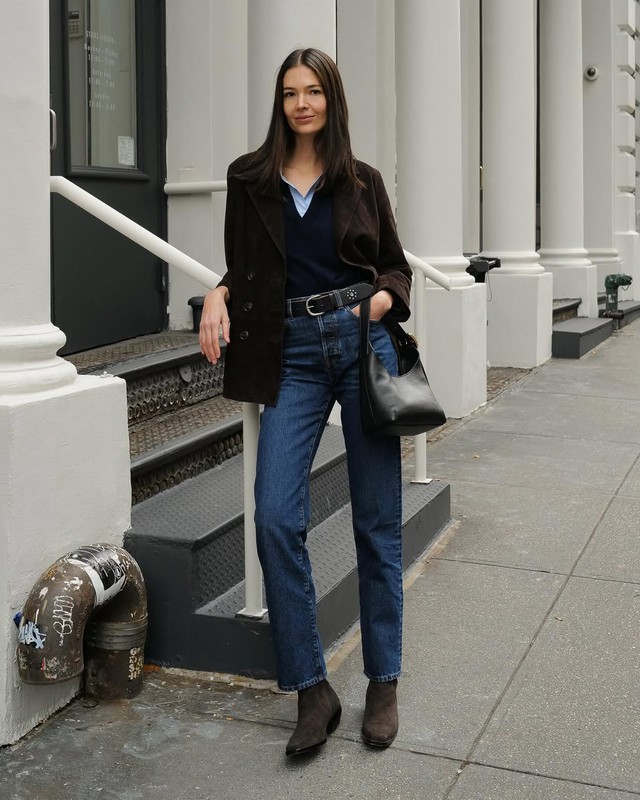 Giữ ấm nhưng vẫn thanh lịch với áo khoác blazer - Ảnh 7.