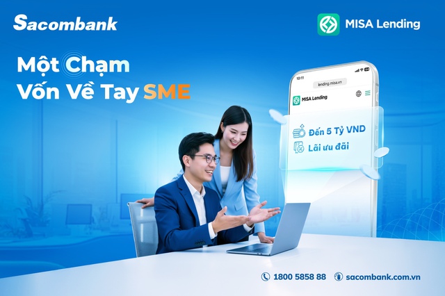 Sacombank hợp t&aacute;c c&ugrave;ng MISA mở rộng cơ hội tiếp cận vốn, đồng h&agrave;nh doanh nghiệp SMEs - Ảnh 1.