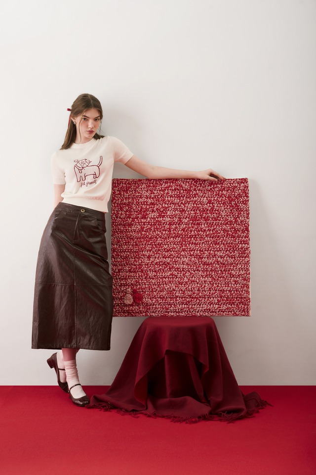 Chân váy dạ, áo len mặc ngoài chân váy dạ  - Ảnh 3.