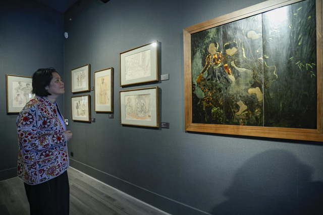 Trưng bày 26 tác phẩm chọn lọc, nhiều kỷ vật quý giá của họa sĩ, liệt sĩ Tô Ngọc Vân- Ảnh 5. Trưng bày 26 tác phẩm chọn lọc, nhiều kỷ vật quý giá của họa sĩ, liệt sĩ Tô Ngọc Vân- Ảnh 5.