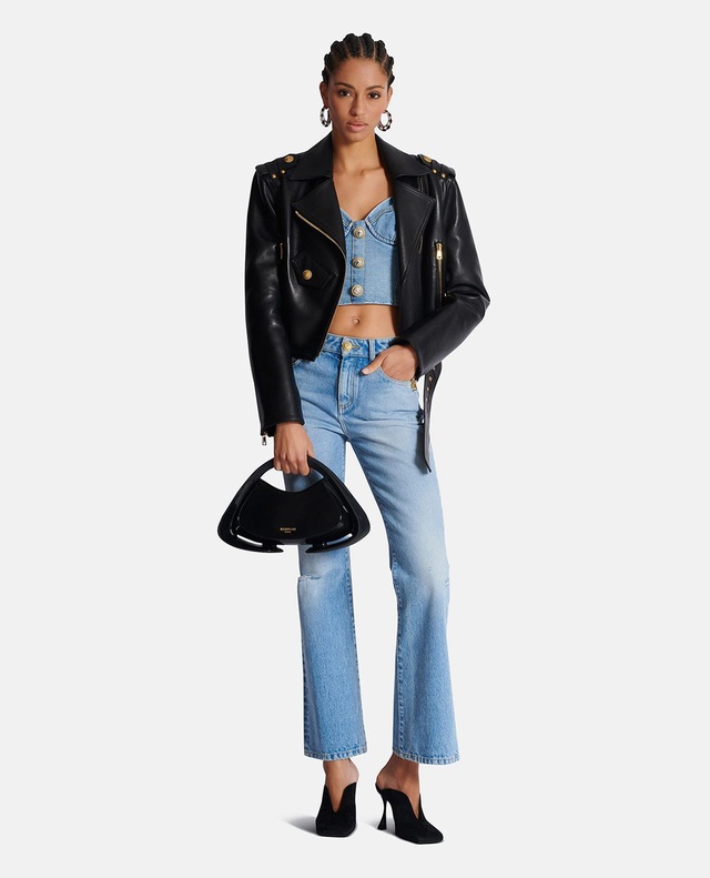 Áo corset denim: Khi nét bụi bặm hòa quyện cùng vẻ gợi cảm- Ảnh 4.