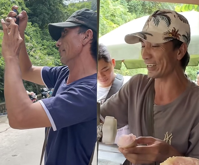 Anh b&aacute;n kem tr&ecirc;n đảo H&ograve;n Sơn g&acirc;y sốt với t&agrave;i năng quay clip độc đ&aacute;o - Ảnh 1.