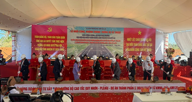 Khởi c&ocirc;ng cao tốc Quy Nhơn - Pleiku với vốn đầu tư 43 . 734 Tỉ đồng - Ảnh 2.