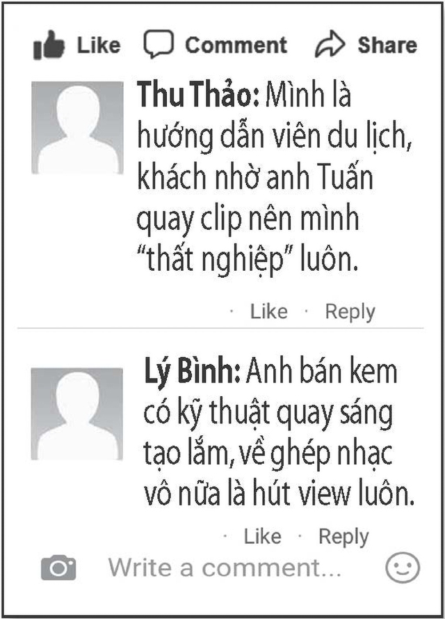 Anh b&aacute;n kem tr&ecirc;n đảo H&ograve;n Sơn g&acirc;y sốt với t&agrave;i năng quay clip độc đ&aacute;o - Ảnh 4.