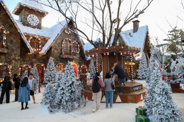 Kh&aacute;m ph&aacute; L&agrave;ng Tuyết m&ugrave;a đ&ocirc;ng giữa phố n&uacute;i Đ&agrave; Lạt- Ảnh 1.