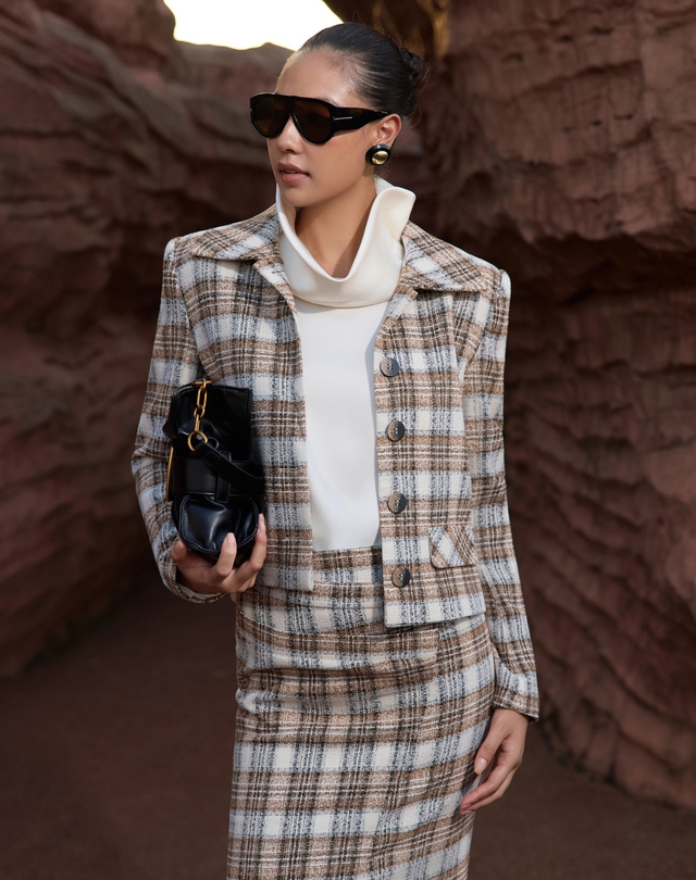 Xu hướng dạ tweed sang trọng, không ai muốn bỏ lỡ trong mùa lạnh dạ tweed - Ảnh 8.