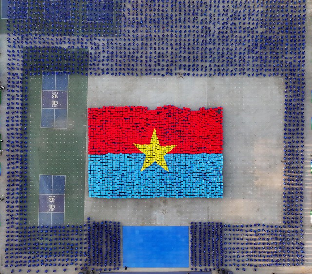 60.000 học sinh đồng diễn võ nhạc Vivonam lập ‘kỷ lục kép’ Việt Nam và thế giới - Ảnh 6.