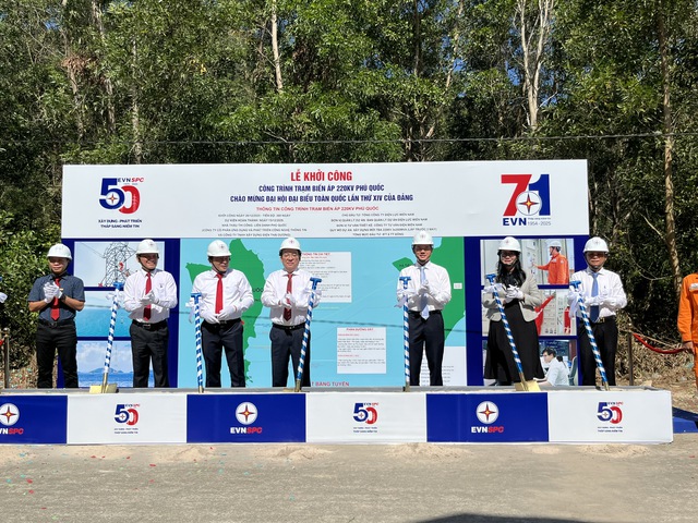 Khởi c&ocirc;ng Trạm biến &aacute;p 220kV Ph&uacute; Quốc g&oacute;p phần cung cấp điện cho APEC 2027- Ảnh 1.