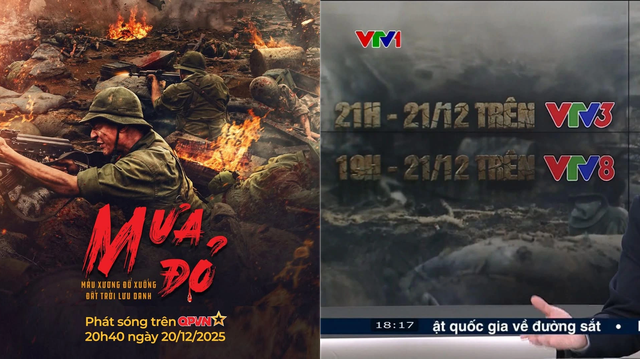 'Mưa đỏ' lên sóng QPVN, VTV giờ vàng cuối tuần- Ảnh 1. 'Mưa đỏ' lên sóng QPVN, VTV giờ vàng cuối tuần- Ảnh 1.