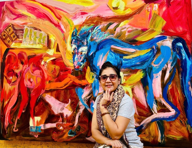 Họa sĩ Kim Chi v&agrave; h&agrave;nh tr&igrave;nh '20 năm đến với nghệ thuật'- Ảnh 4.