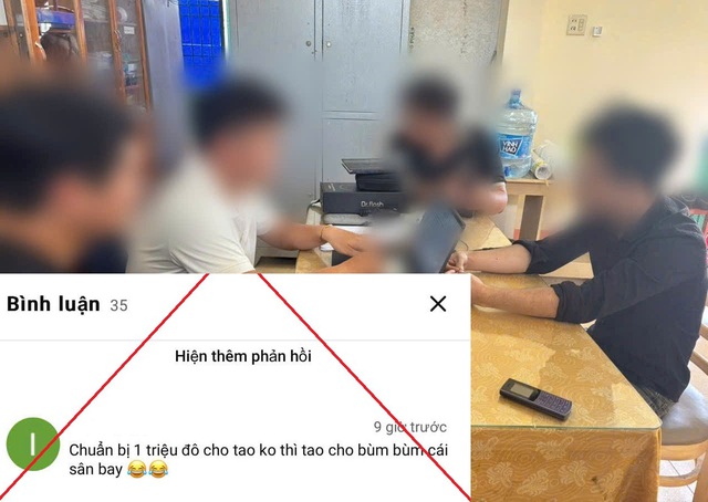 Tr&ecirc;u đ&ugrave;a khủng bố s&acirc;n bay Long Th&agrave;nh, nam thanh ni&ecirc;n bị c&ocirc;ng an xử l&yacute; - Ảnh 1.