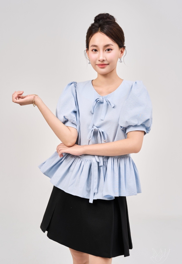 Nhẹ nhàng, thuần khiết với trang phục xanh pastel- Ảnh 6.