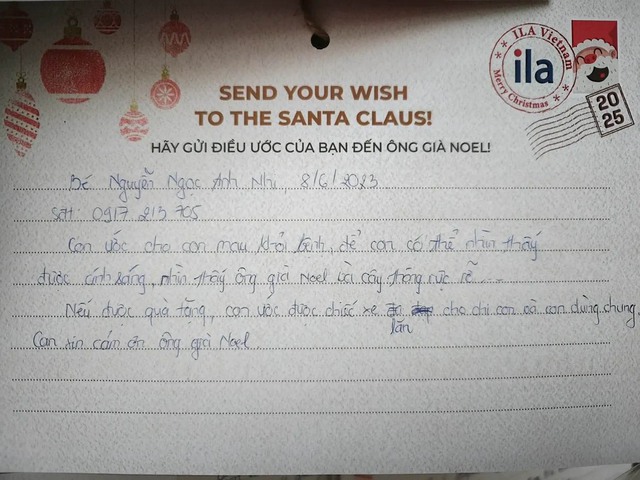 Giữa bệnh viện ung thư, những điều ước Gi&aacute;ng sinh th&agrave;nh hiện thực - Ảnh 2.