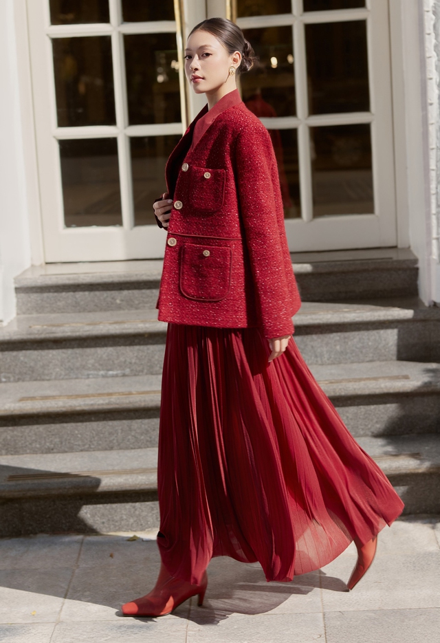 Áo tweed quyến rũ kiêu kỳ, nâng tầm mọi bản phối- Ảnh 1.