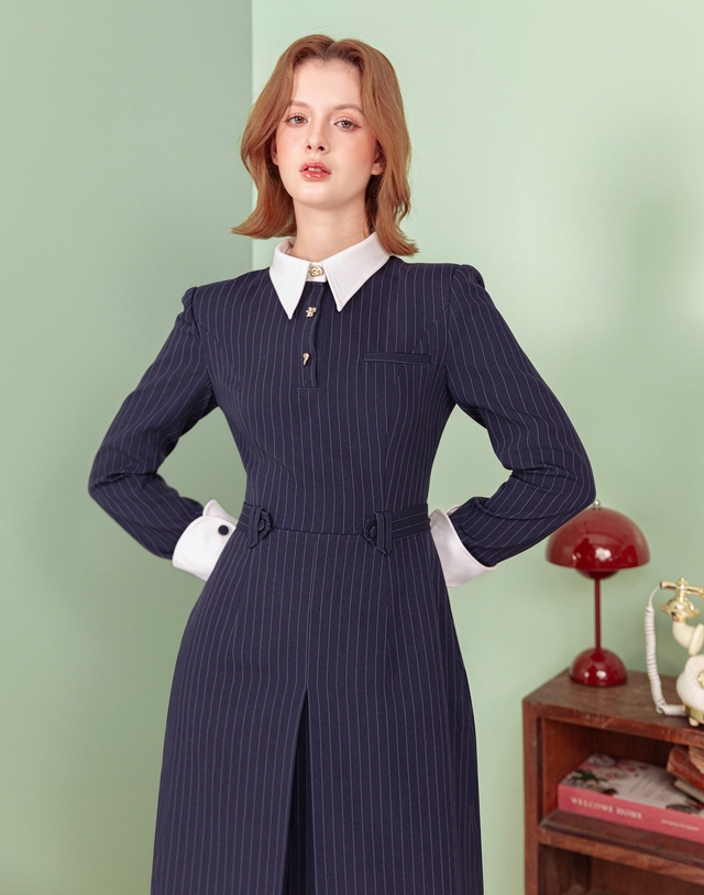 Váy midi cổ điển đa nhiệm, mặc lúc nào cũng hợp- Ảnh 4.