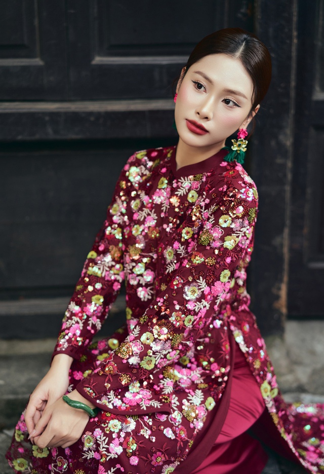 Áo dài cách tân, ứng viên nổi bật cho bộ ảnh tết đẹp ngất ngây- Ảnh 13.