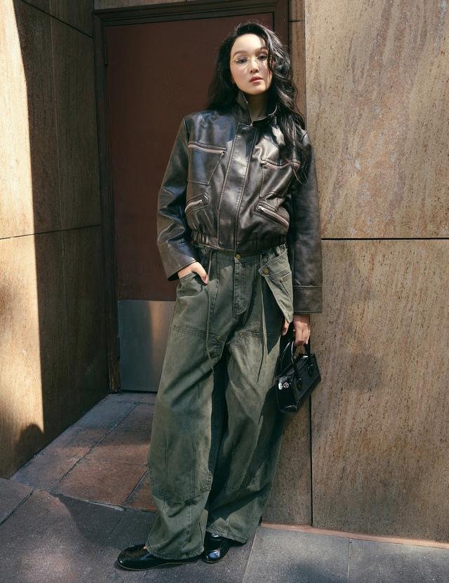 Cuối đông, thời điểm tuyệt nhất để diện áo khoác da, chân váy da - Ảnh 5.