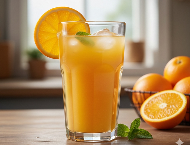 Uống nước cam l&uacute;c bụng đ&oacute;i c&oacute; tốt kh&ocirc;ng? - Ảnh 1.