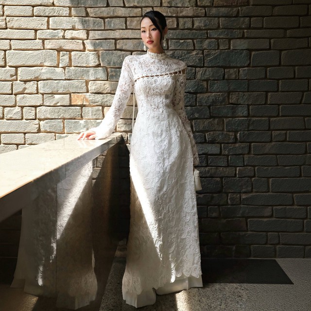 Khi áo dài truyền thống khoác lên 'hơi thở' đương đại - Ảnh 8.