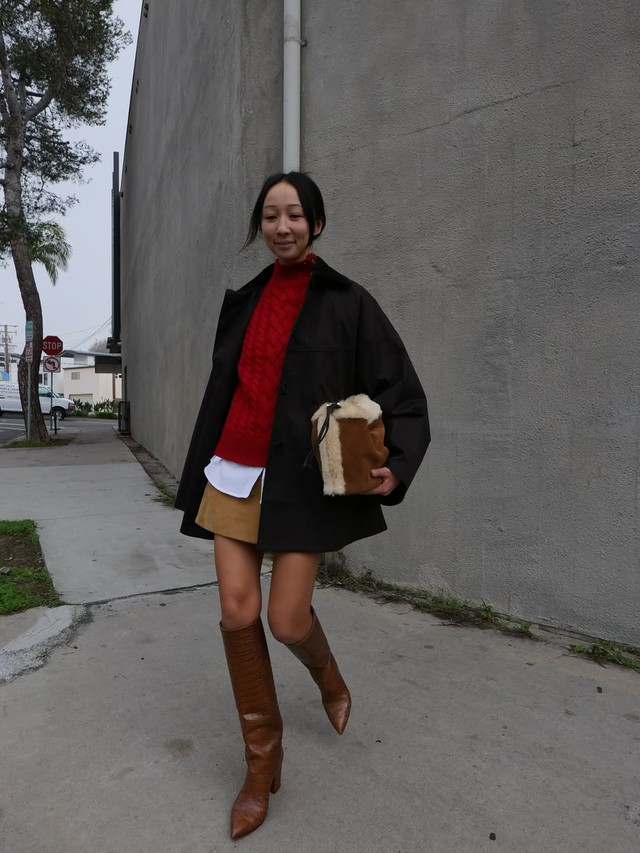 Kiểu chân váy hợp với dáng áo len, diện lúc nào cũng đẹp và ấm - Ảnh 8.