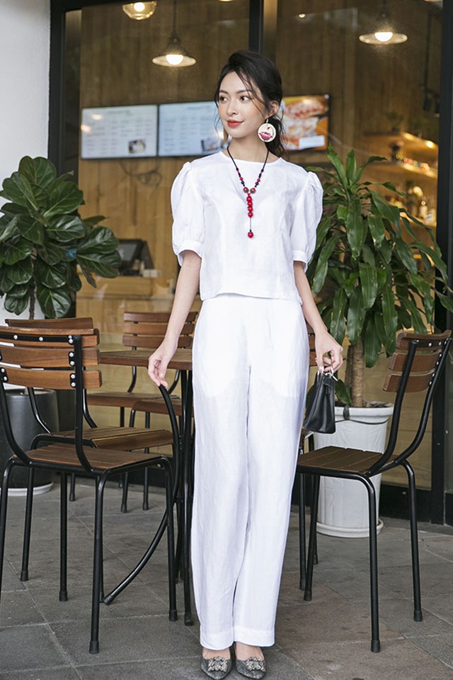 Chẳng cần cầu kỳ, nàng vẫn tỏa chất riêng với chiếc quần linen mộc mạc- Ảnh 4.