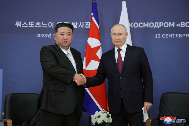 &Ocirc;ng Kim Jong-un viết g&igrave; trong thiệp mừng năm mới &ocirc;ng Putin? - Ảnh 1.