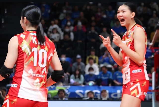 Bích Thủy cùng CLB Okayama suýt tạo bất ngờ ở giải bóng chuyền Nhật Bản - Ảnh 1.