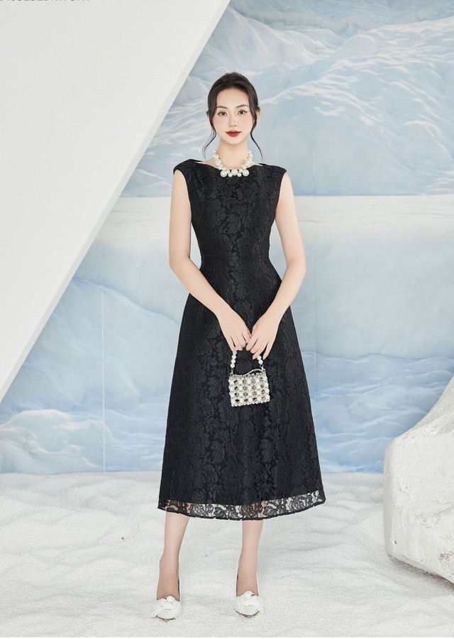 Nét duyên dáng trong những chiếc đầm ren mang phong cách vintage- Ảnh 2.